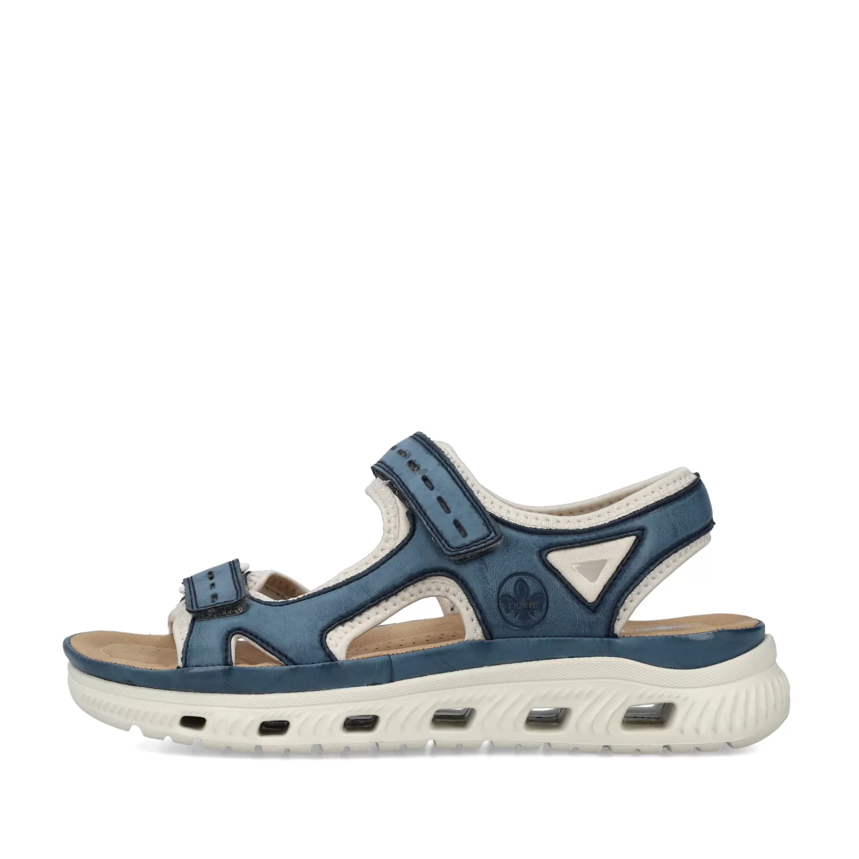 Women'S Trekking Sandals Slate Blue-Rieker Discount