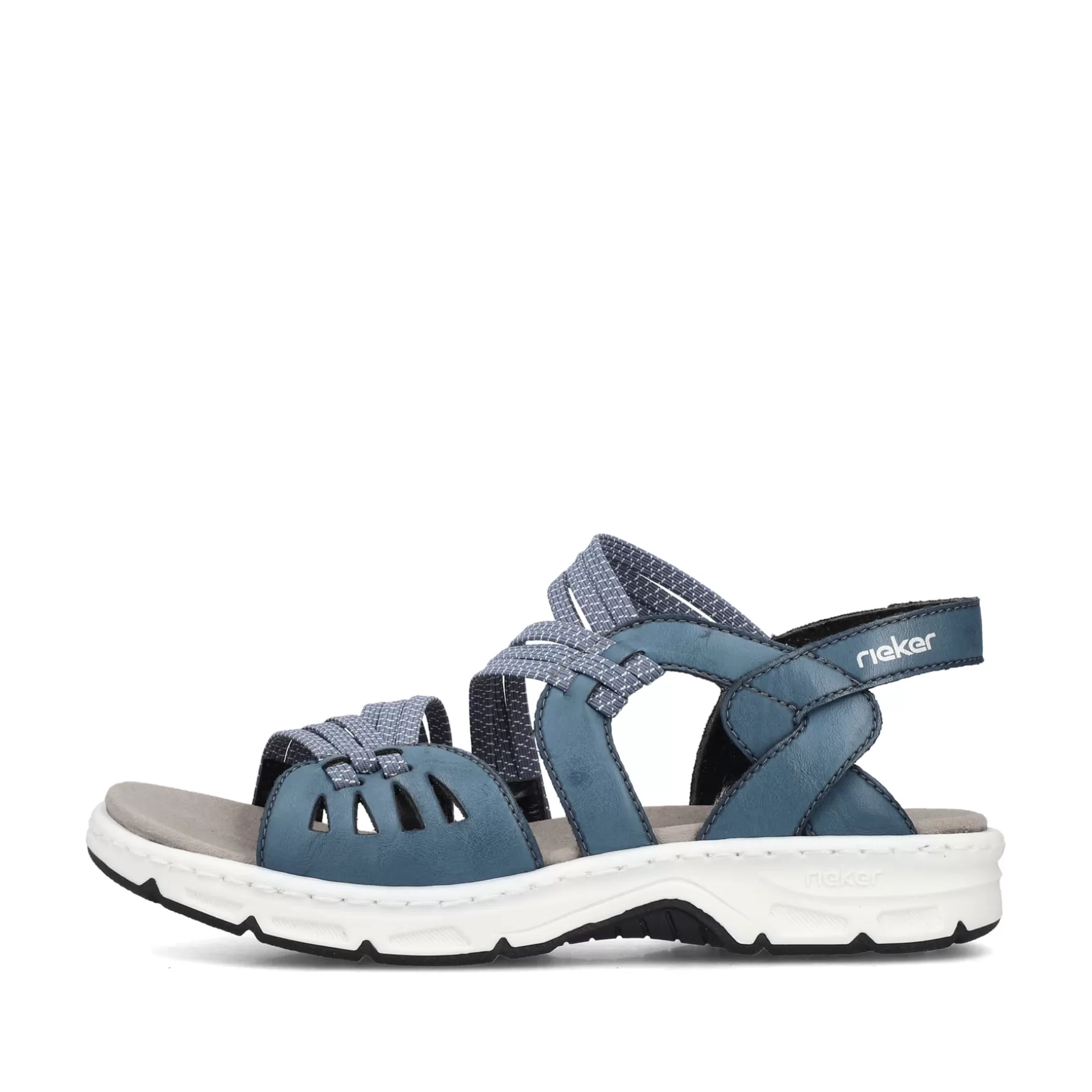 Women'S Trekking Sandals Slate Blue-Rieker Best