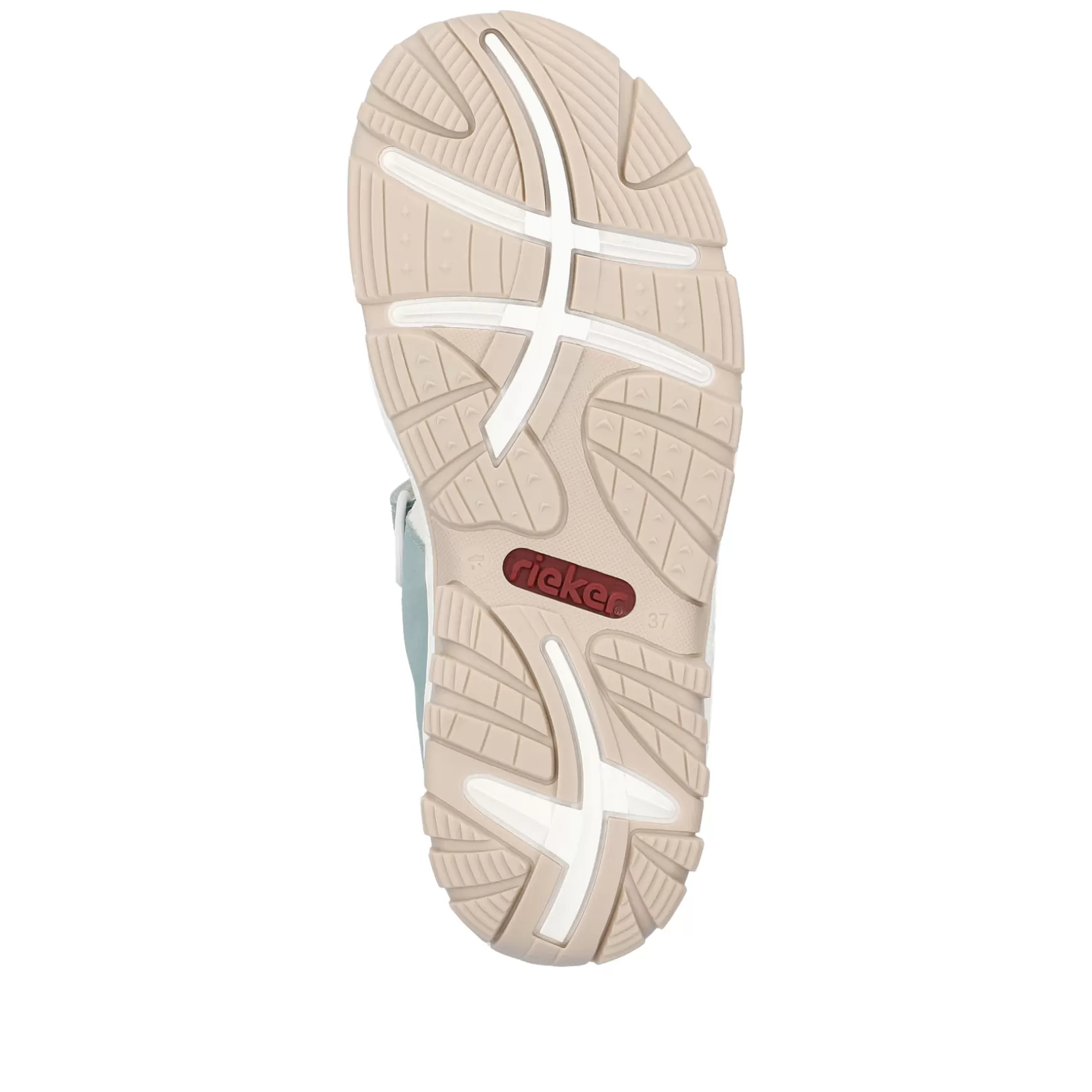 Women'S Trekking Sandals White-Multicolored-Rieker Outlet