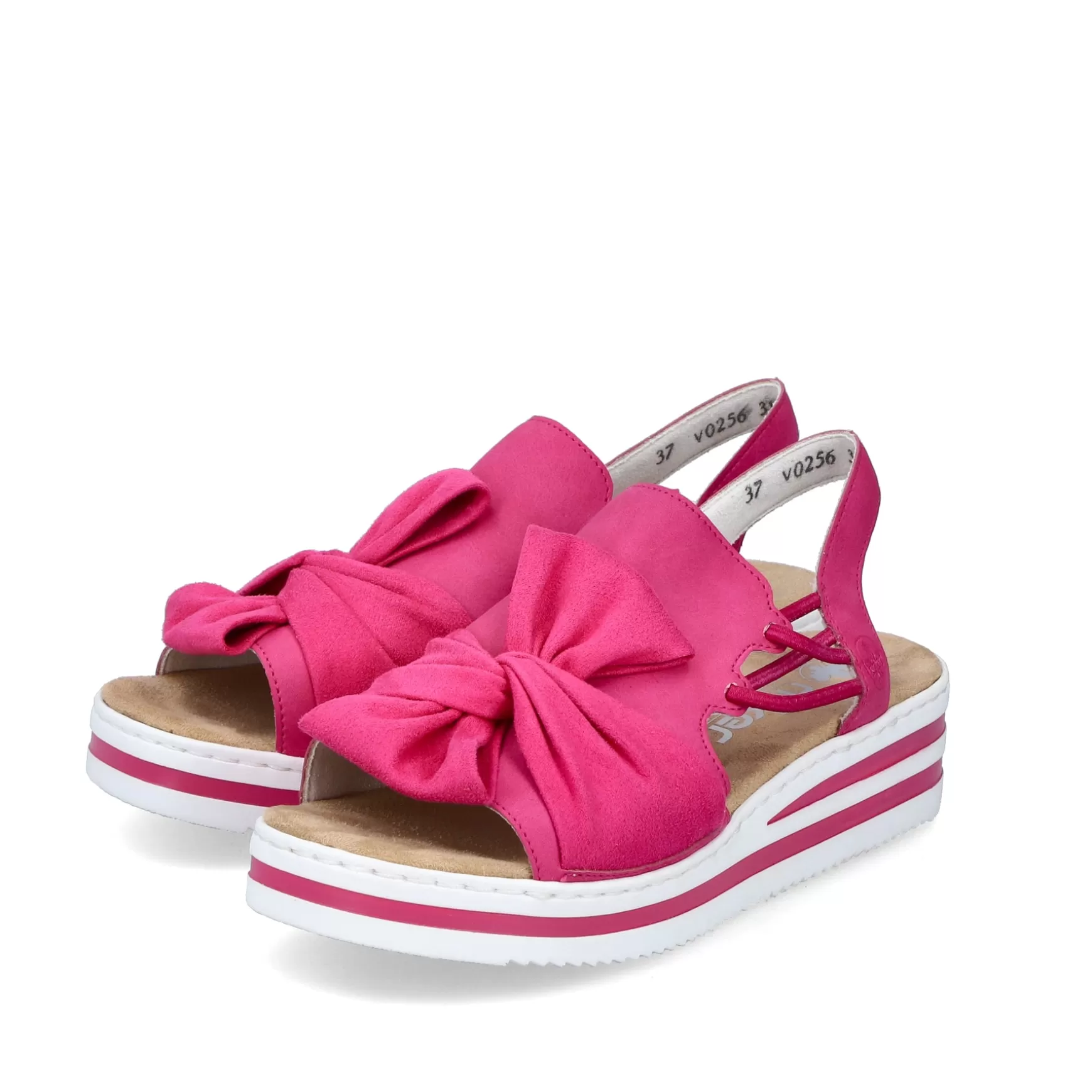 Women'S Wedge Sandals, Blood Pink-Rieker New