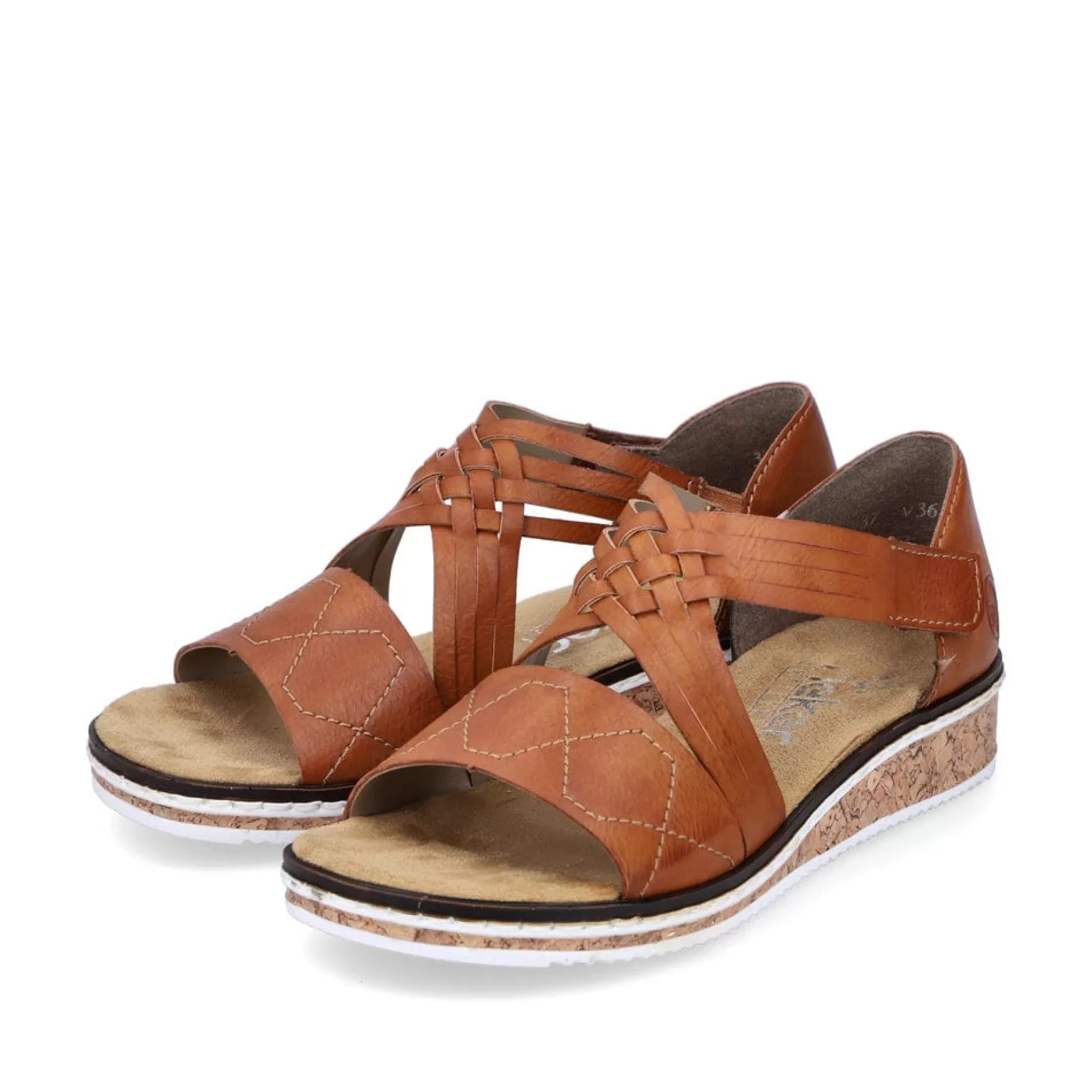 Women'S Wedge Sandals Copper-Rieker Sale