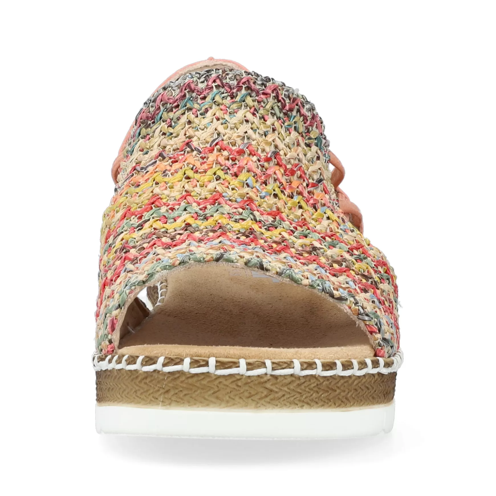 Women'S Wedge Sandals In Multi-Salmon Colors-Rieker Cheap