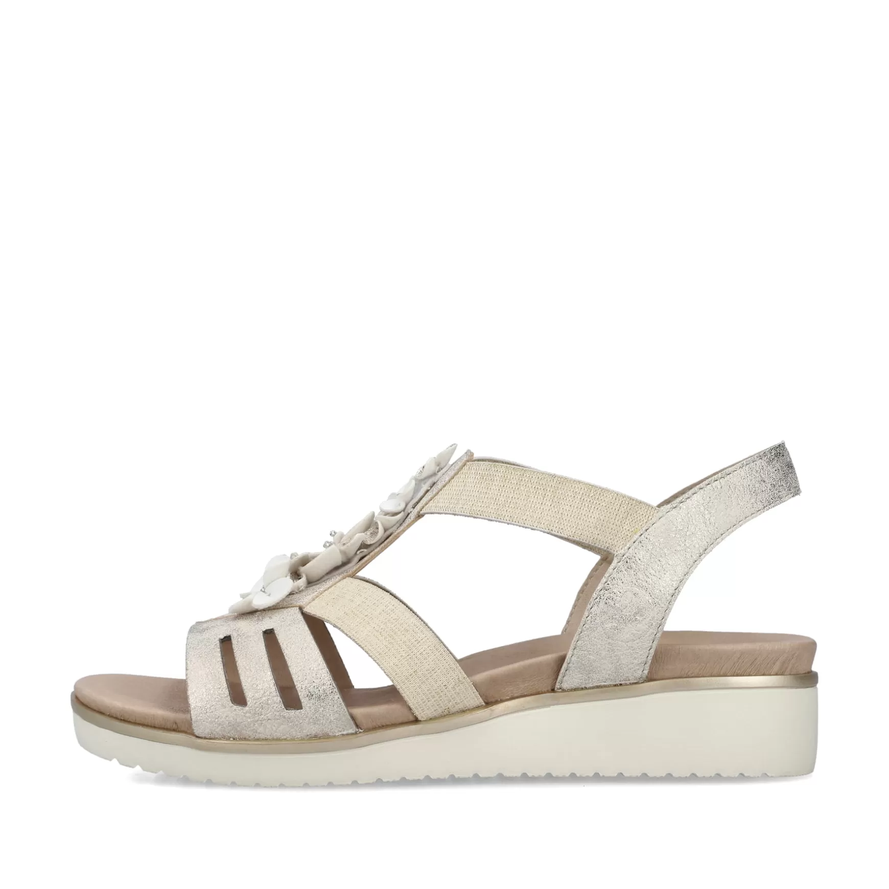 Women'S Wedge Sandals Light Beige-Rieker Cheap