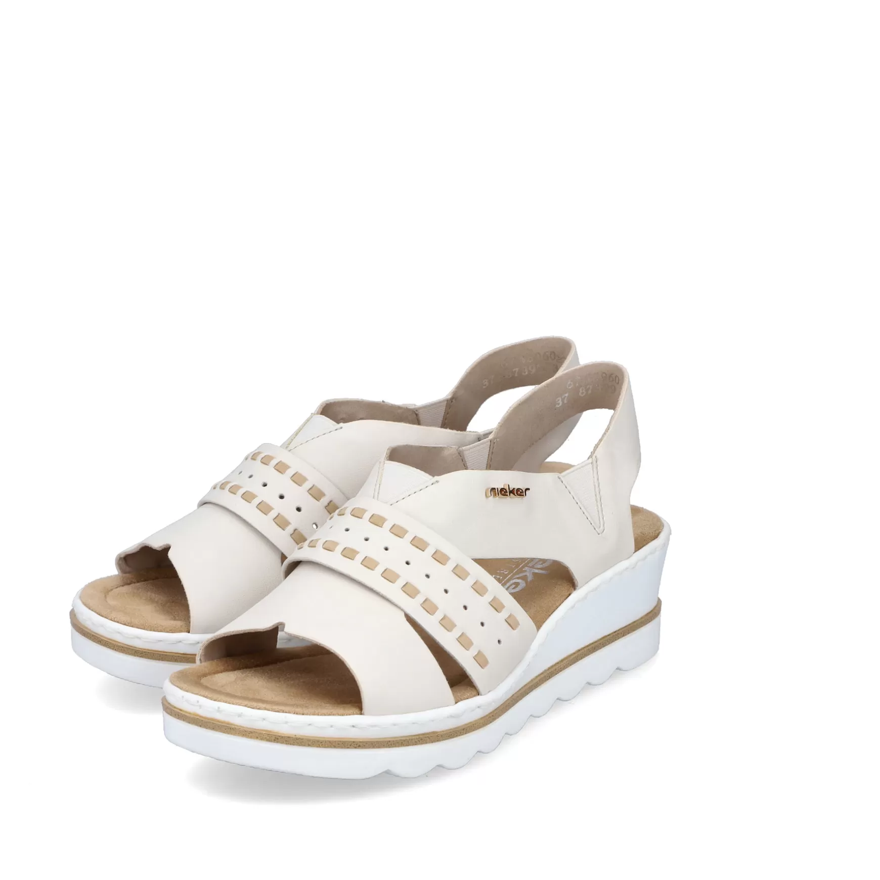 Women'S Wedge Sandals Light Beige-Rieker Shop