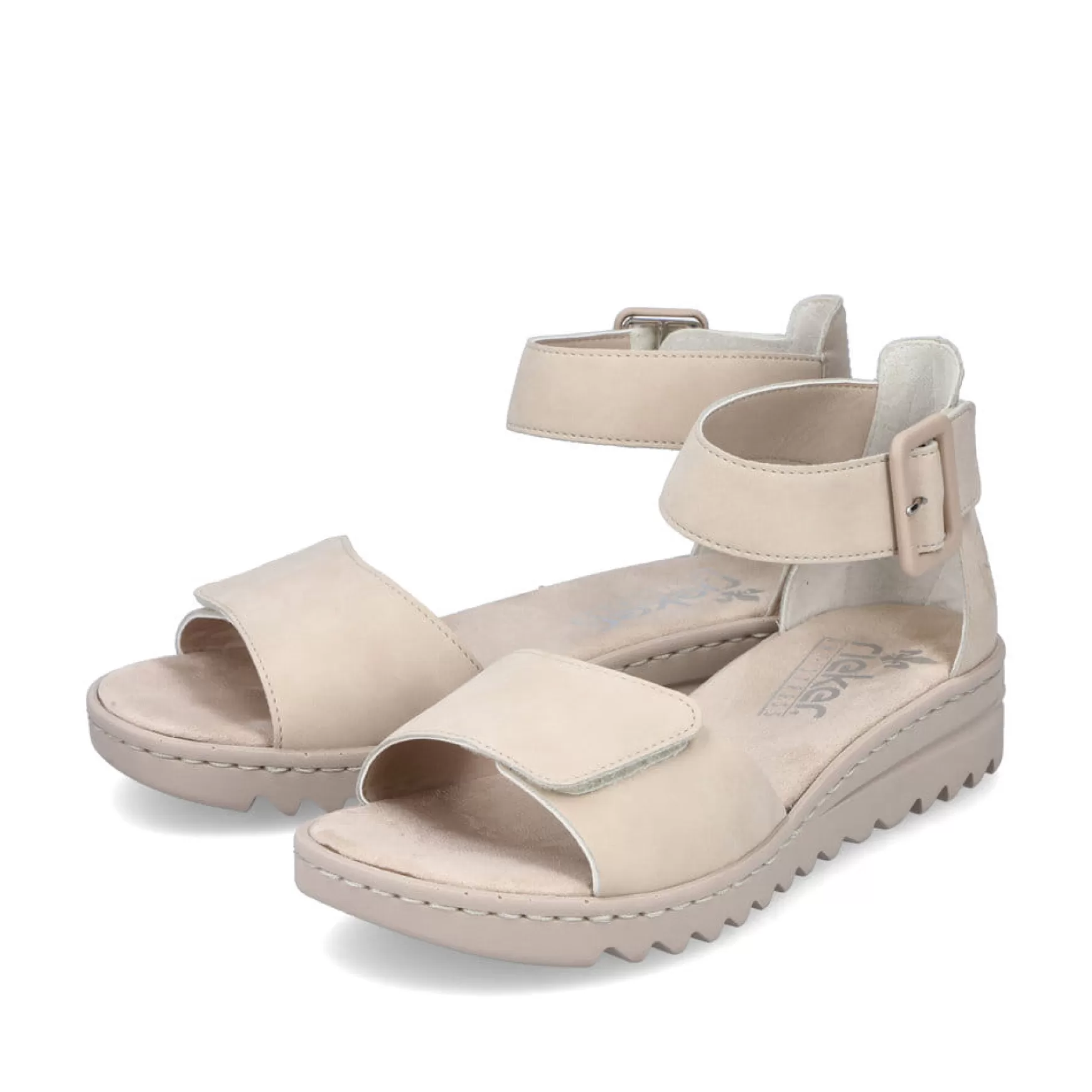 Women'S Wedge Sandals Light Beige-Rieker Best Sale