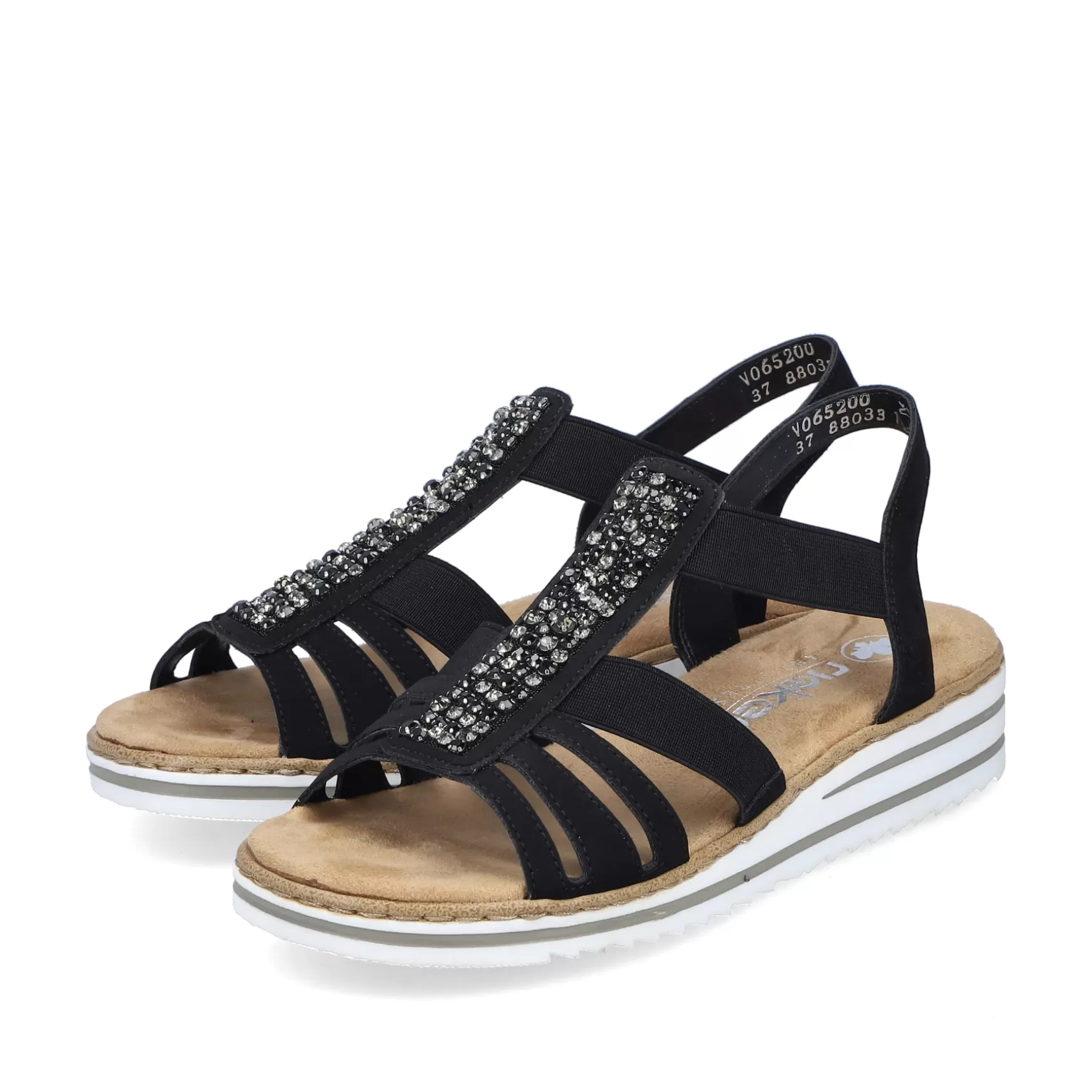 Women'S Wedge Sandals Night Black-Rieker Outlet