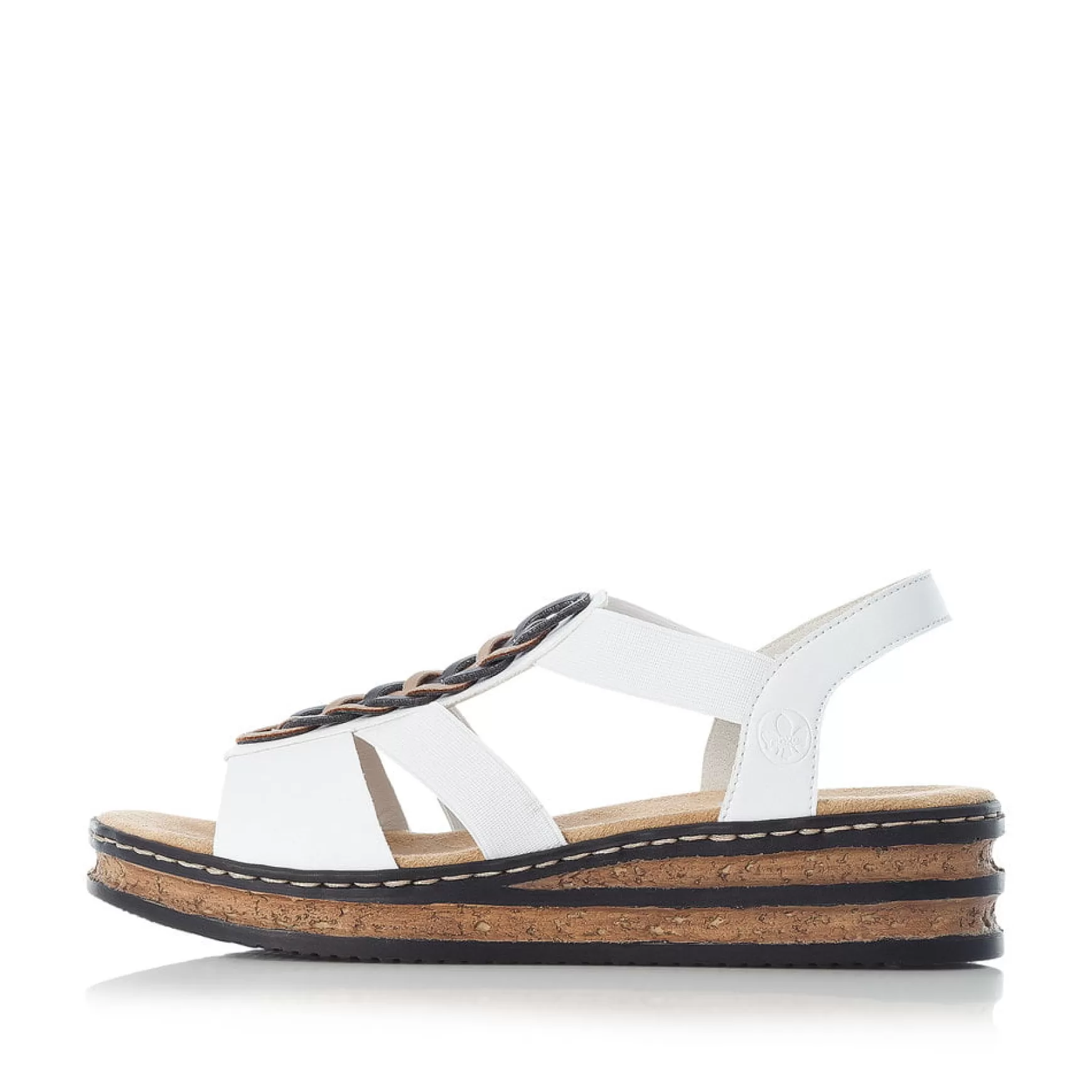 Women'S Wedge Sandals Pure White-Rieker Discount