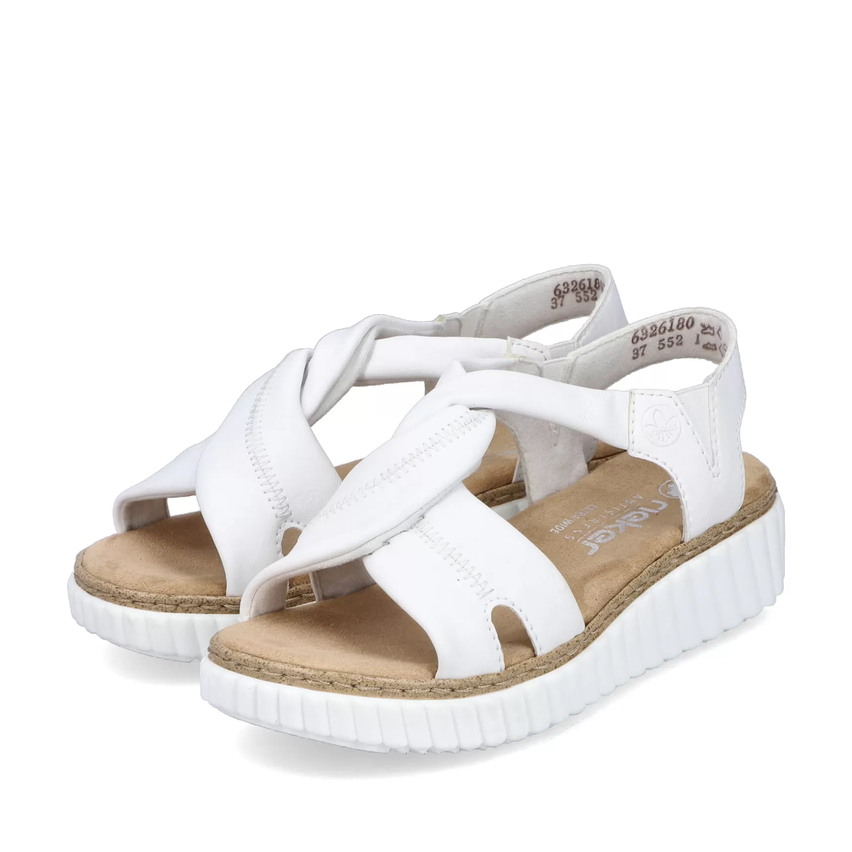 Women'S Wedge Sandals Snow White-Rieker Outlet